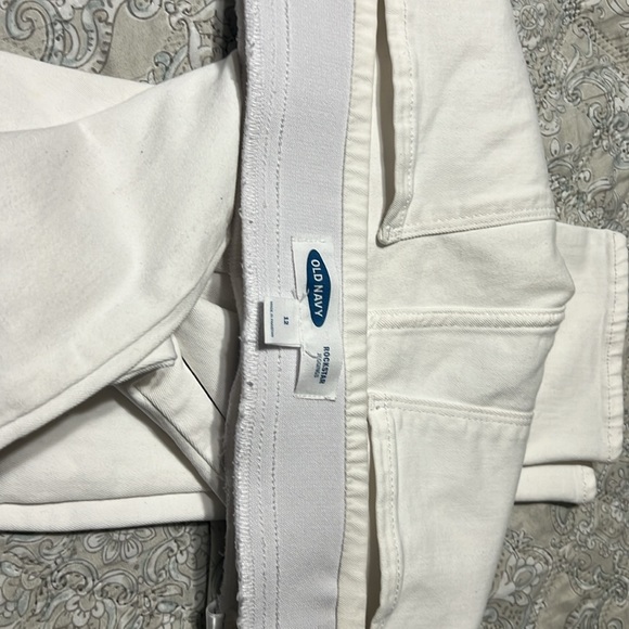 White elastic waist jeggings - Picture 2 of 3